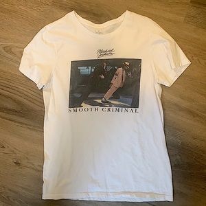 Michael Jackson Unisex T-Shirt, White, Size Medium (Merch Traffic).